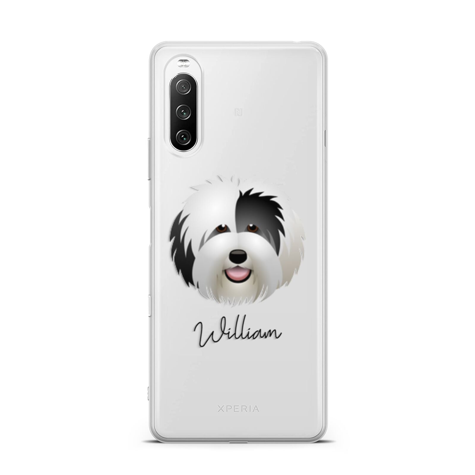 Old English Sheepdog Personalised Sony Xperia 10 III Case