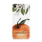 Orange Blossom Personalised Name Apple iPhone 7 8 3D Snap Case