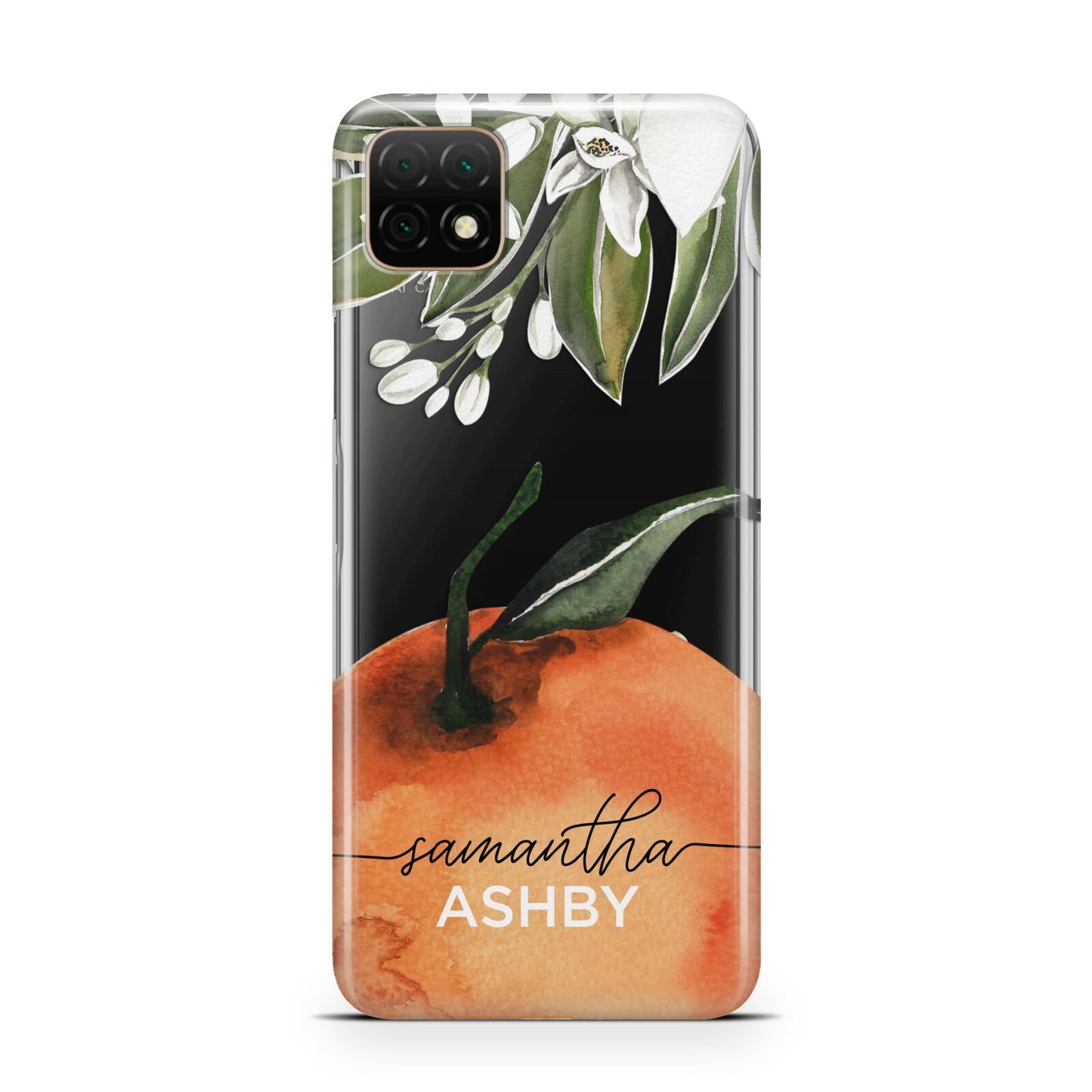 Orange Blossom Personalised Name Huawei Enjoy 20 Phone Case