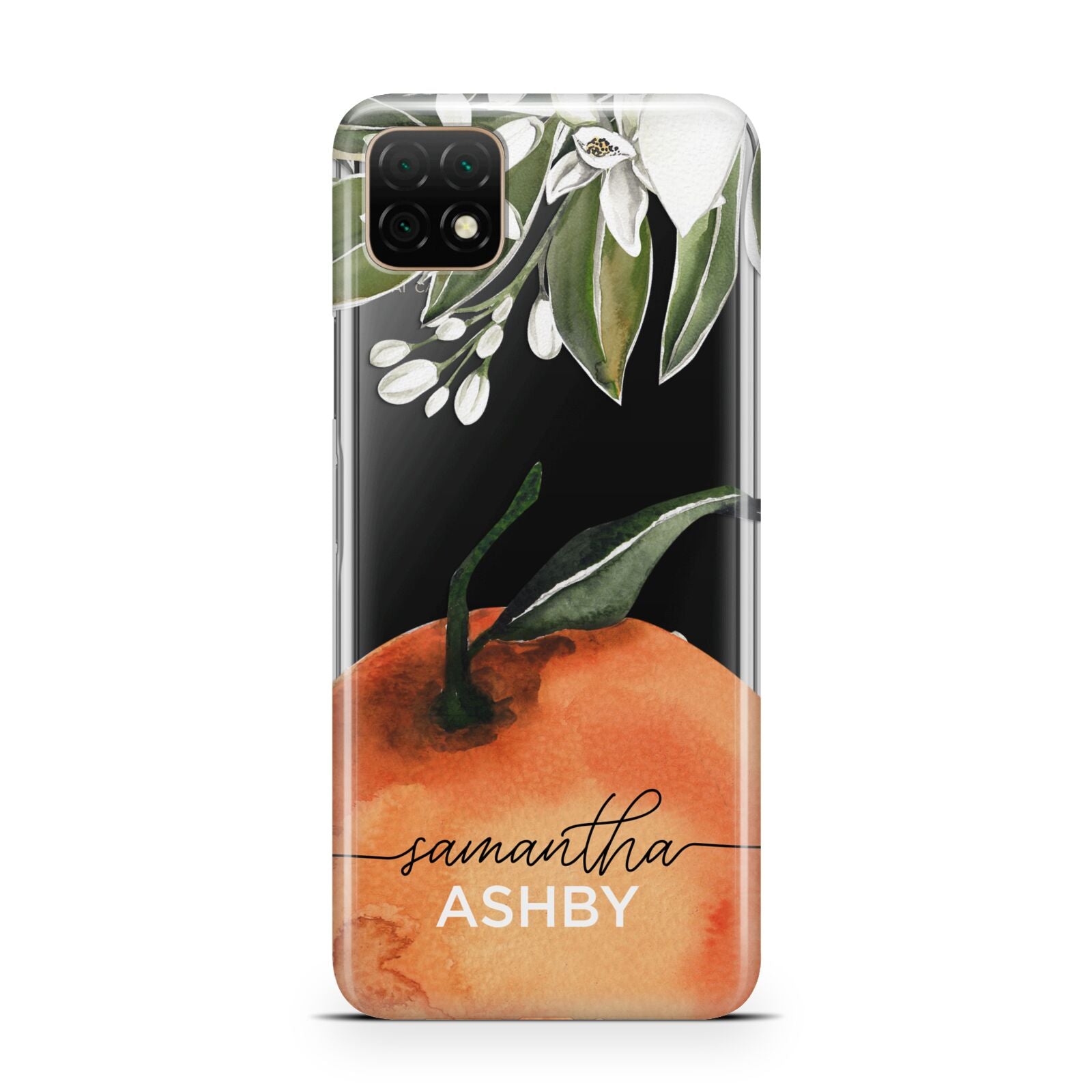 Orange Blossom Personalised Name Huawei Enjoy 20 Phone Case