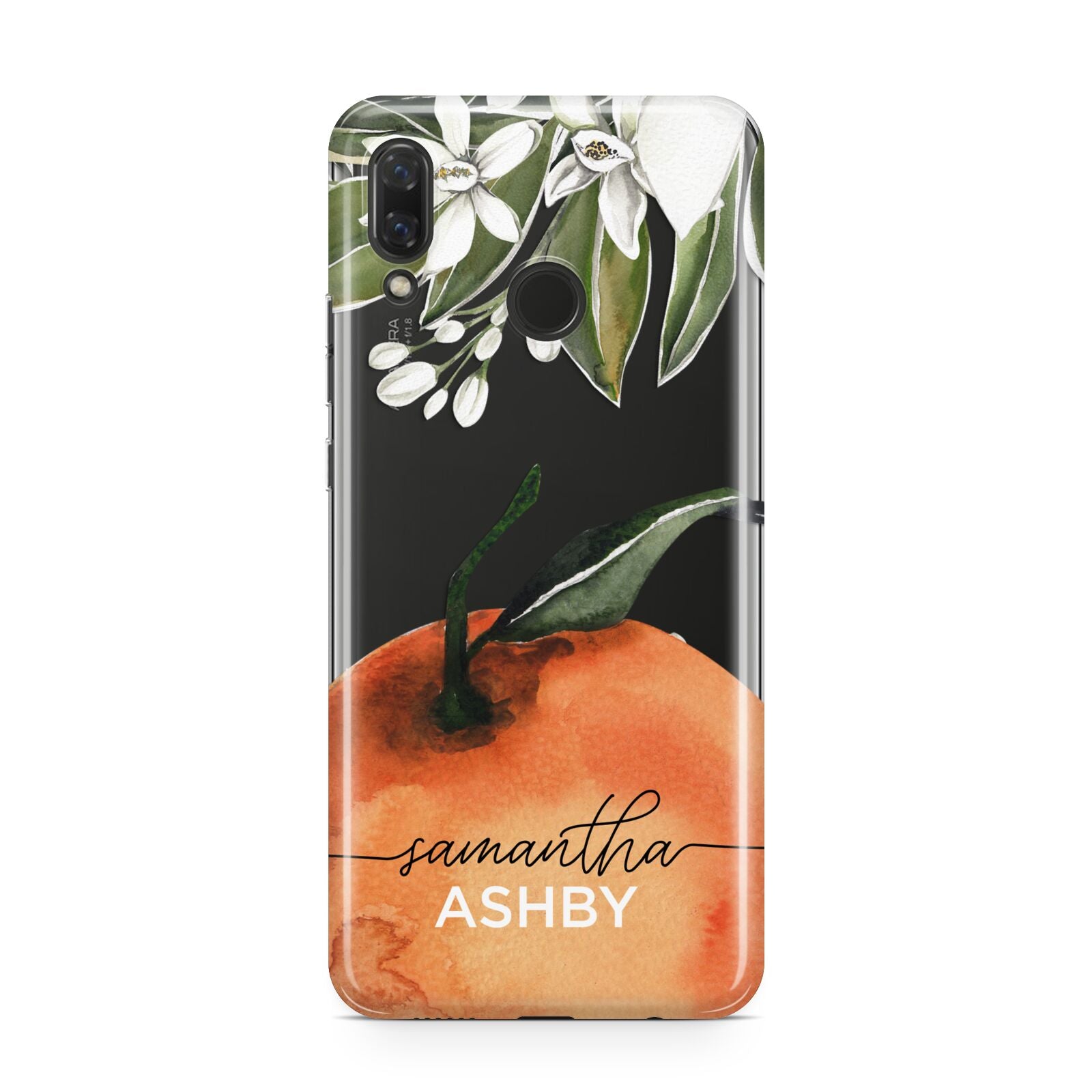 Orange Blossom Personalised Name Huawei Nova 3 Phone Case