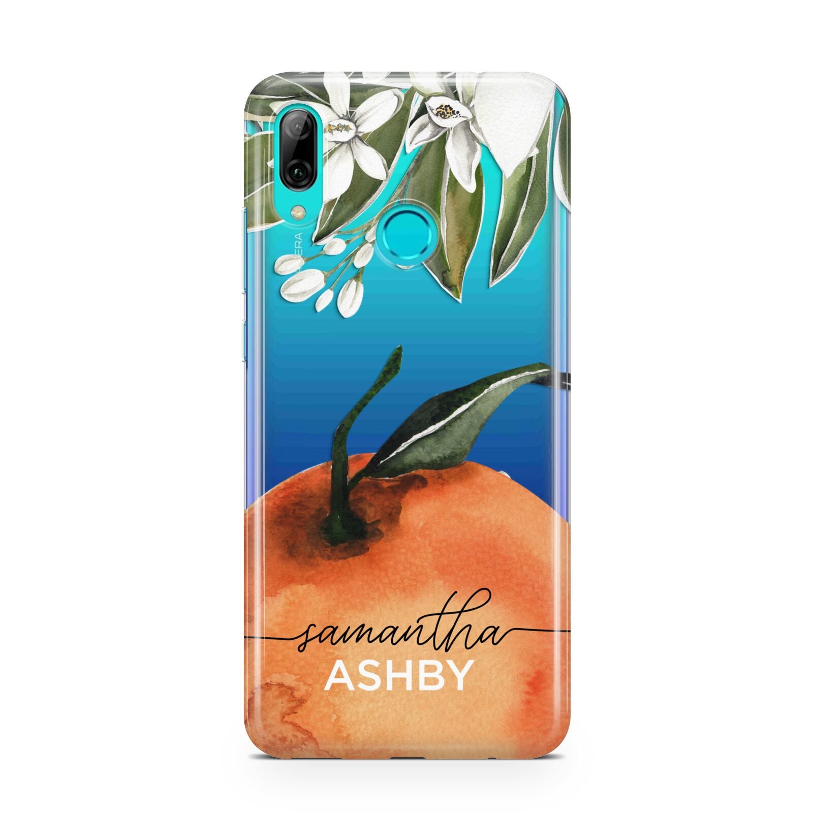 Orange Blossom Personalised Name Huawei P Smart 2019 Case