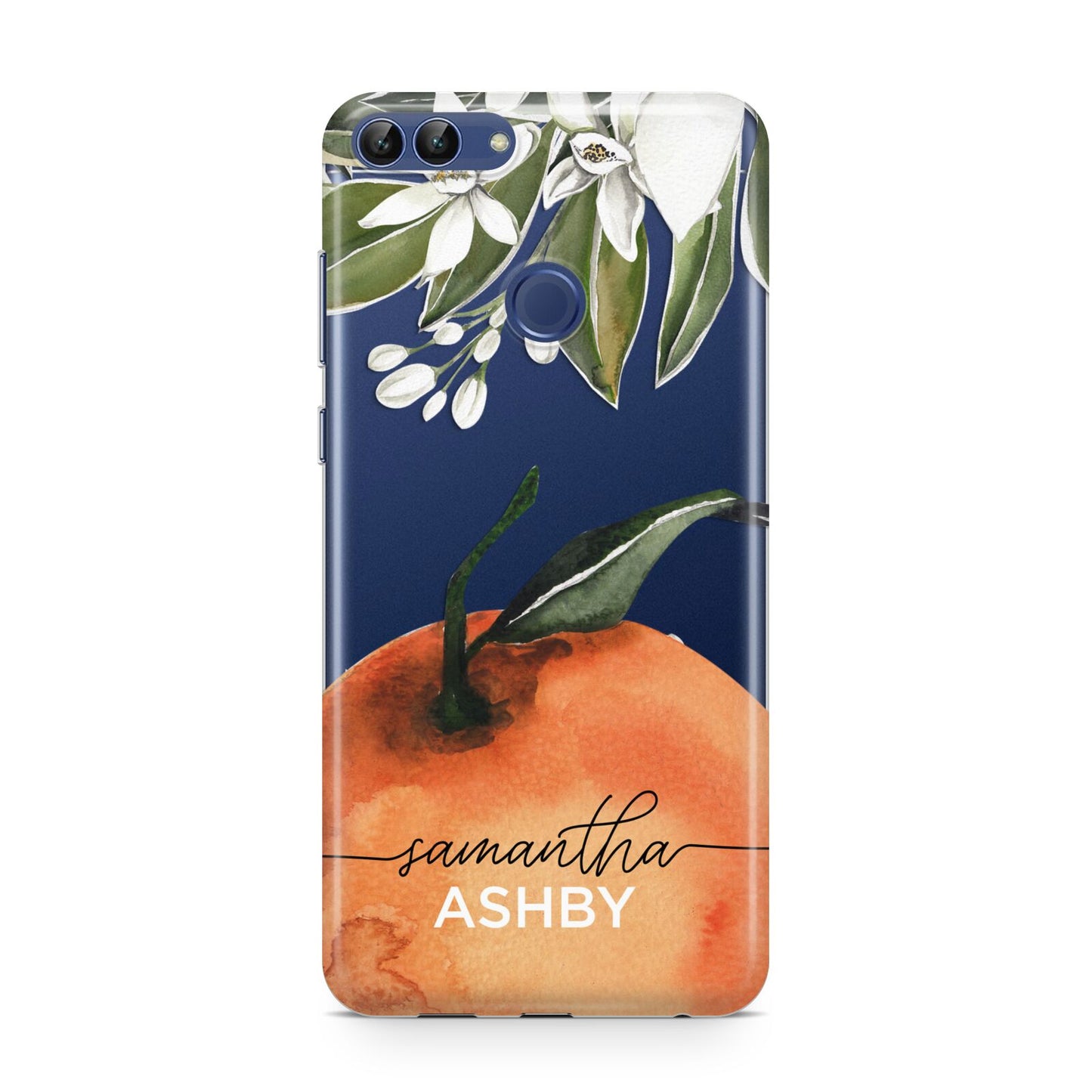 Orange Blossom Personalised Name Huawei P Smart Case