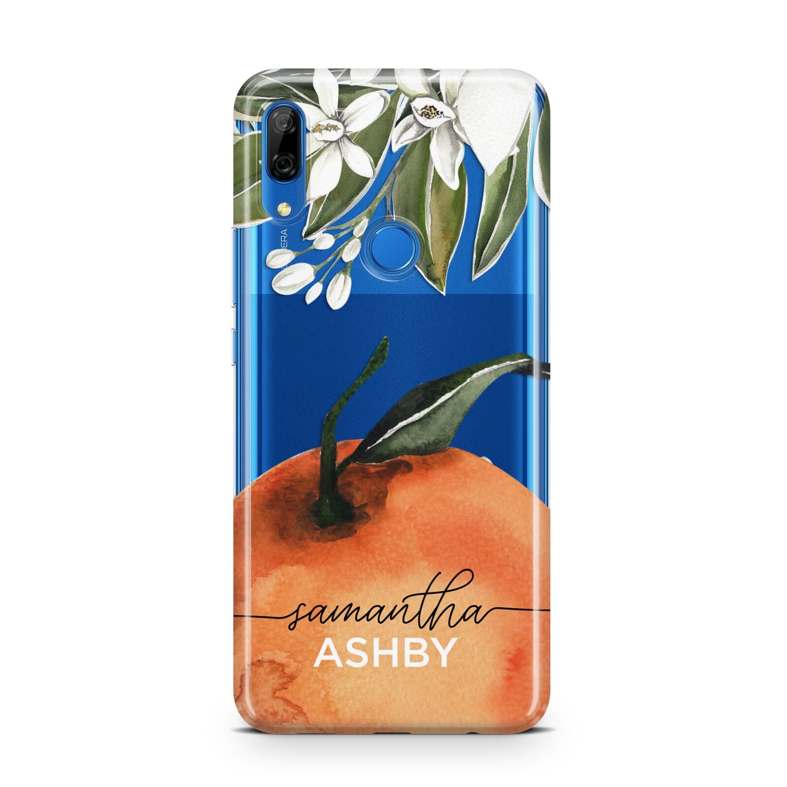 Orange Blossom Personalised Name Huawei P Smart Z