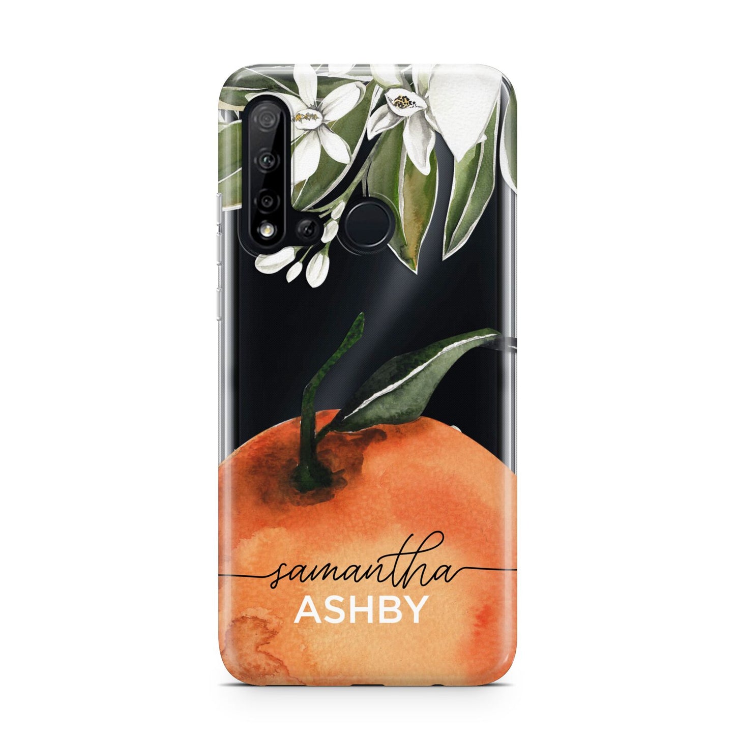 Orange Blossom Personalised Name Huawei P20 Lite 5G Phone Case