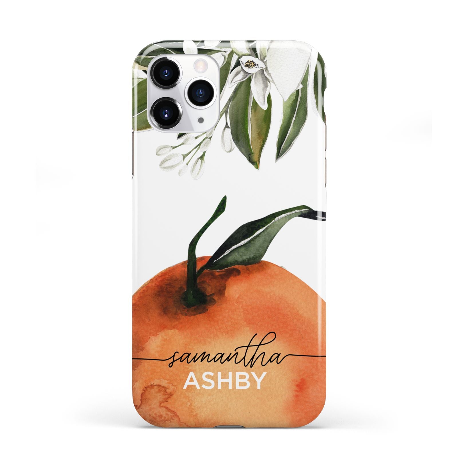 Orange Blossom Personalised Name iPhone 11 Pro 3D Tough Case