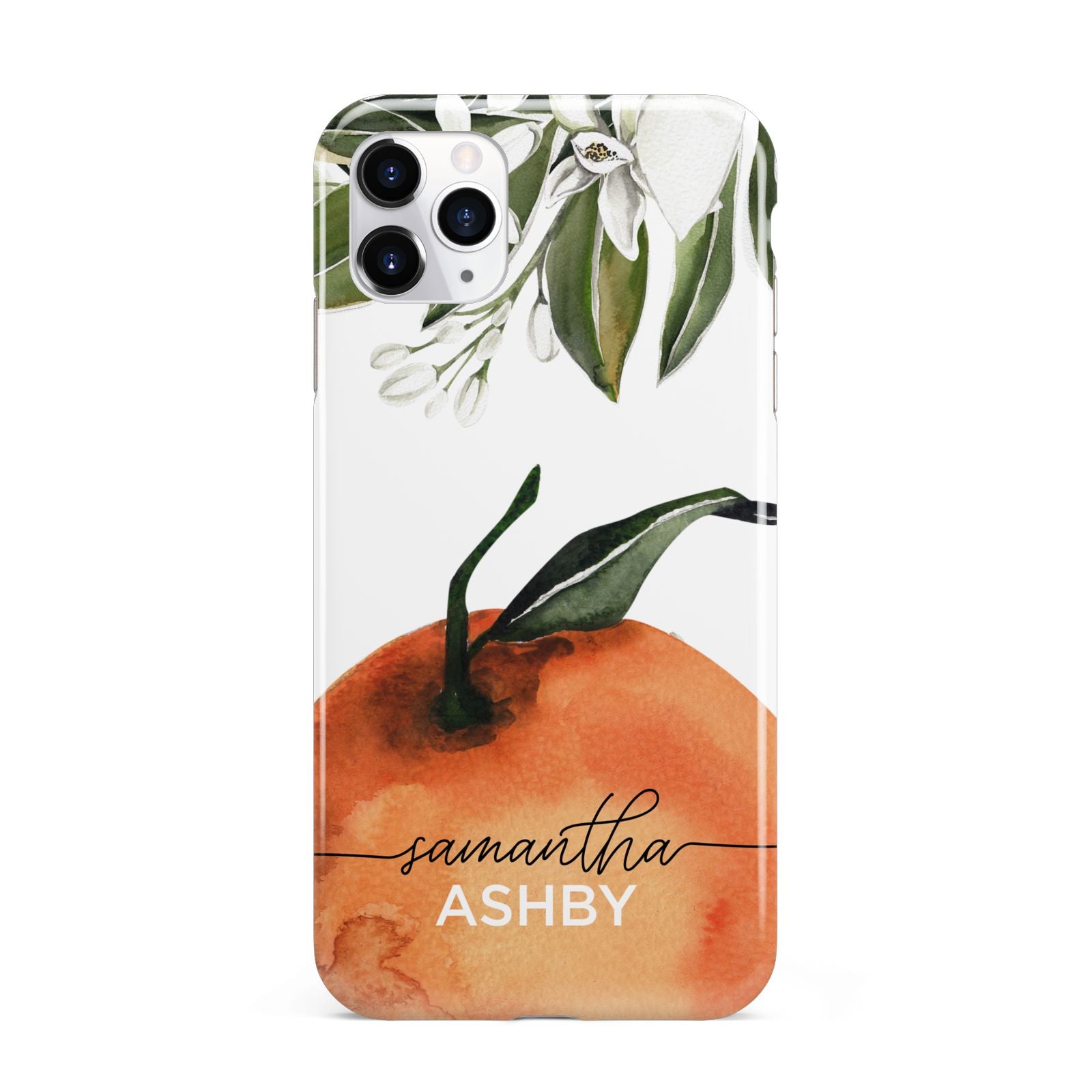 Orange Blossom Personalised Name iPhone 11 Pro Max 3D Tough Case
