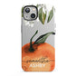 Orange Blossom Personalised Name iPhone 13 Full Wrap 3D Tough Case