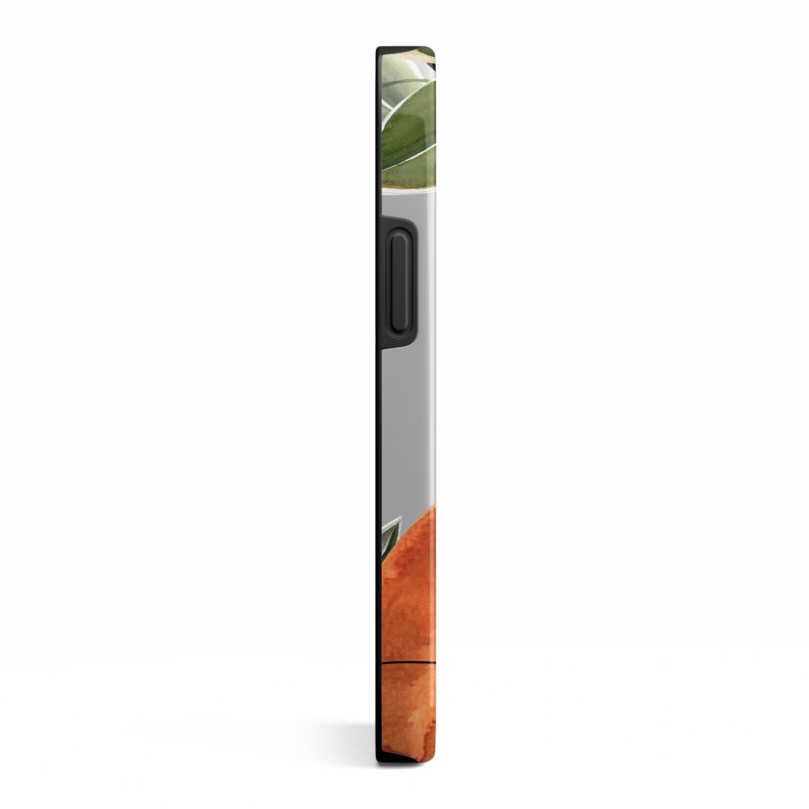 Orange Blossom Personalised Name iPhone 13 Mini Side Image 3D Tough Case
