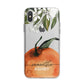 Orange Blossom Personalised Name iPhone X Bumper Case on Silver iPhone Alternative Image 1