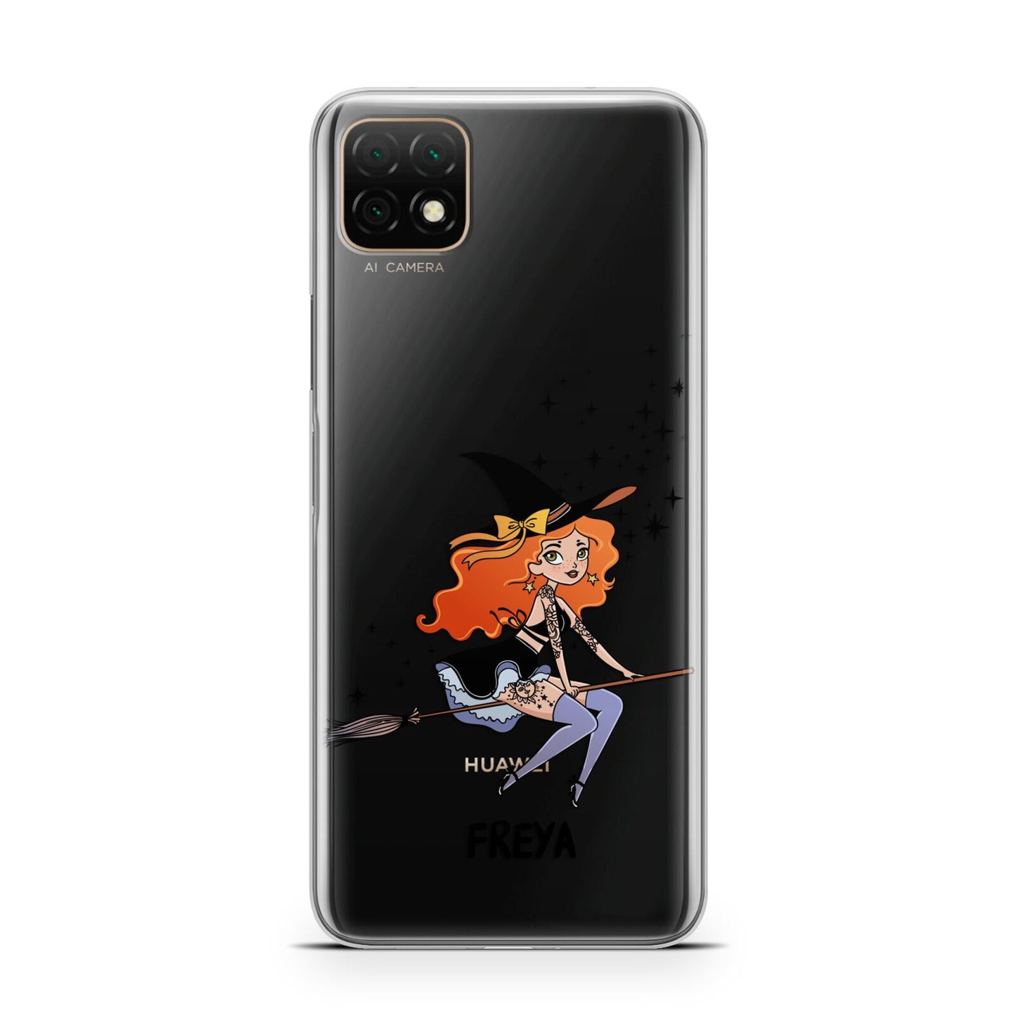 Orange Haired Personalised Witch Huawei Enjoy 20 Phone Case