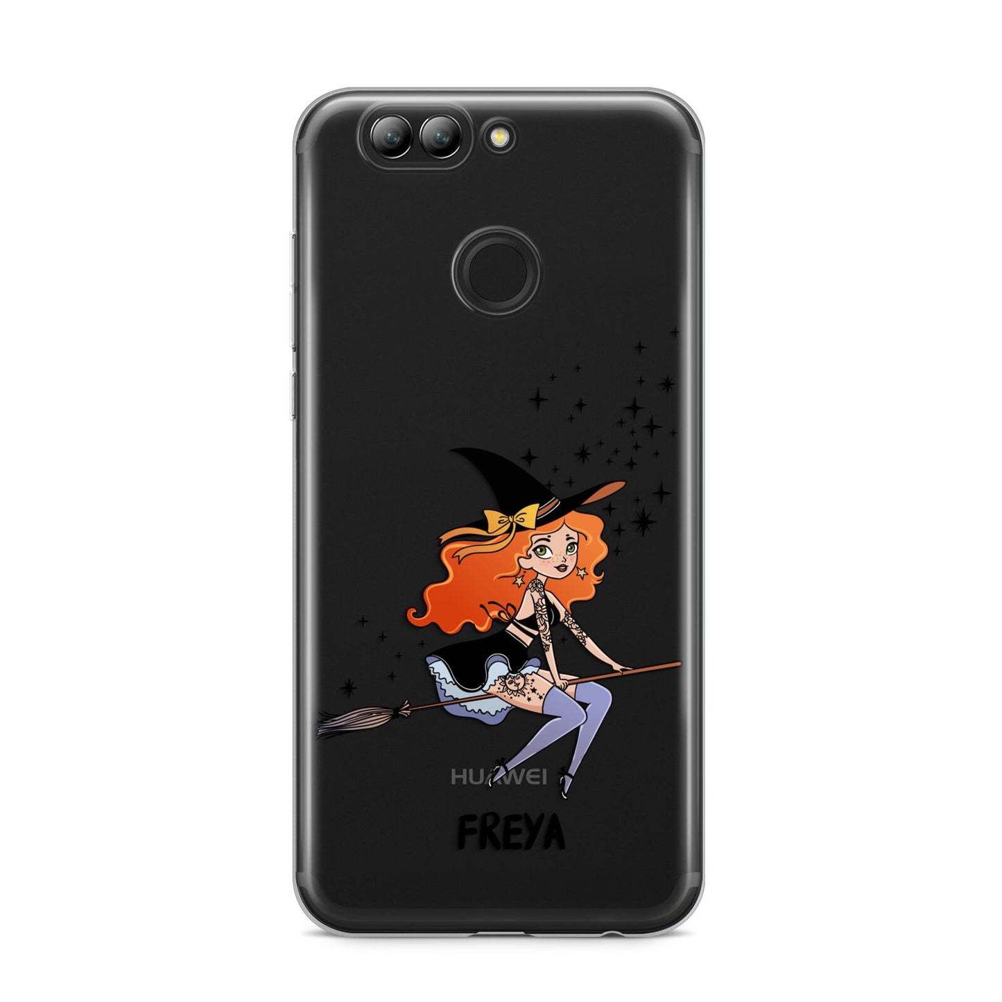 Orange Haired Personalised Witch Huawei Nova 2s Phone Case