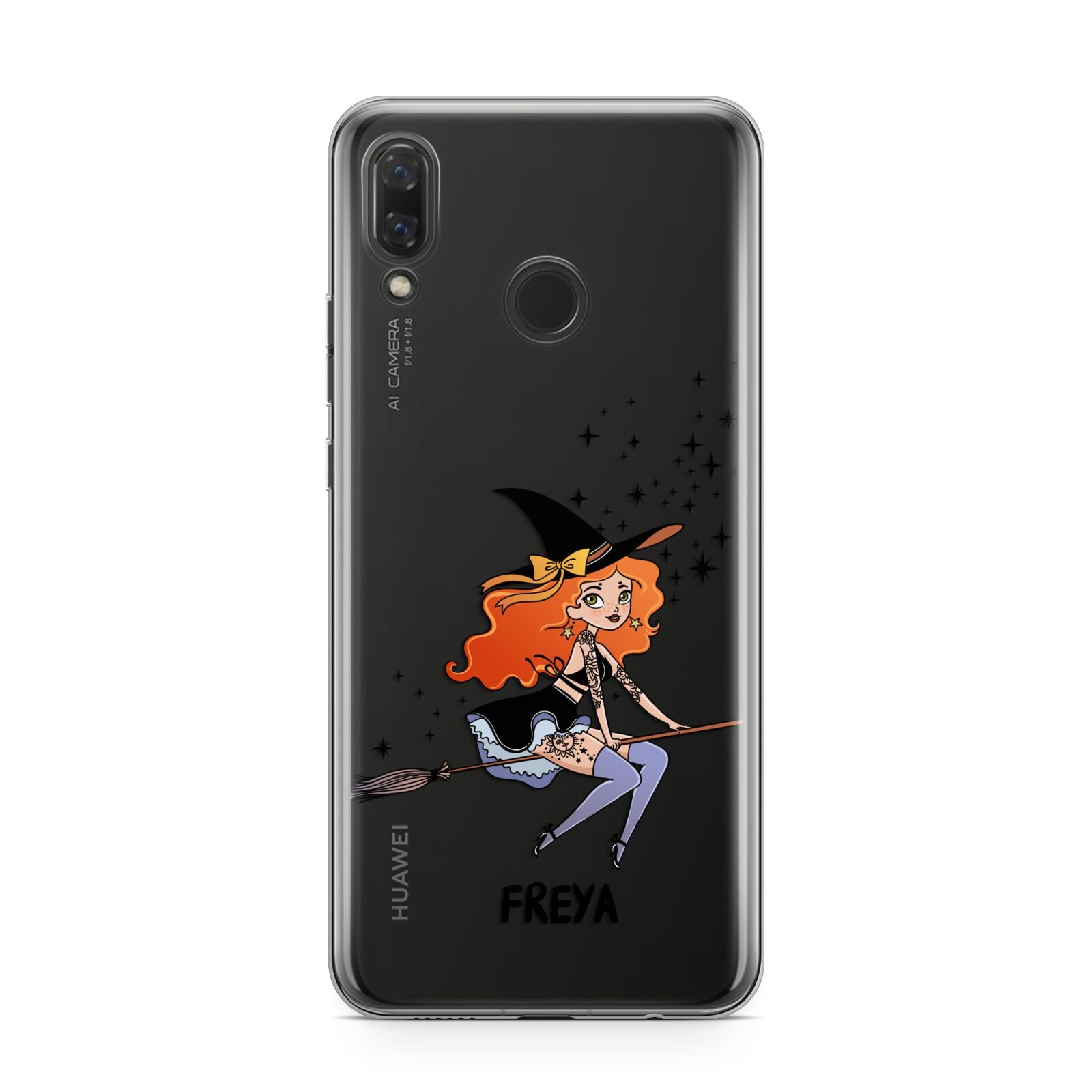 Orange Haired Personalised Witch Huawei Nova 3 Phone Case