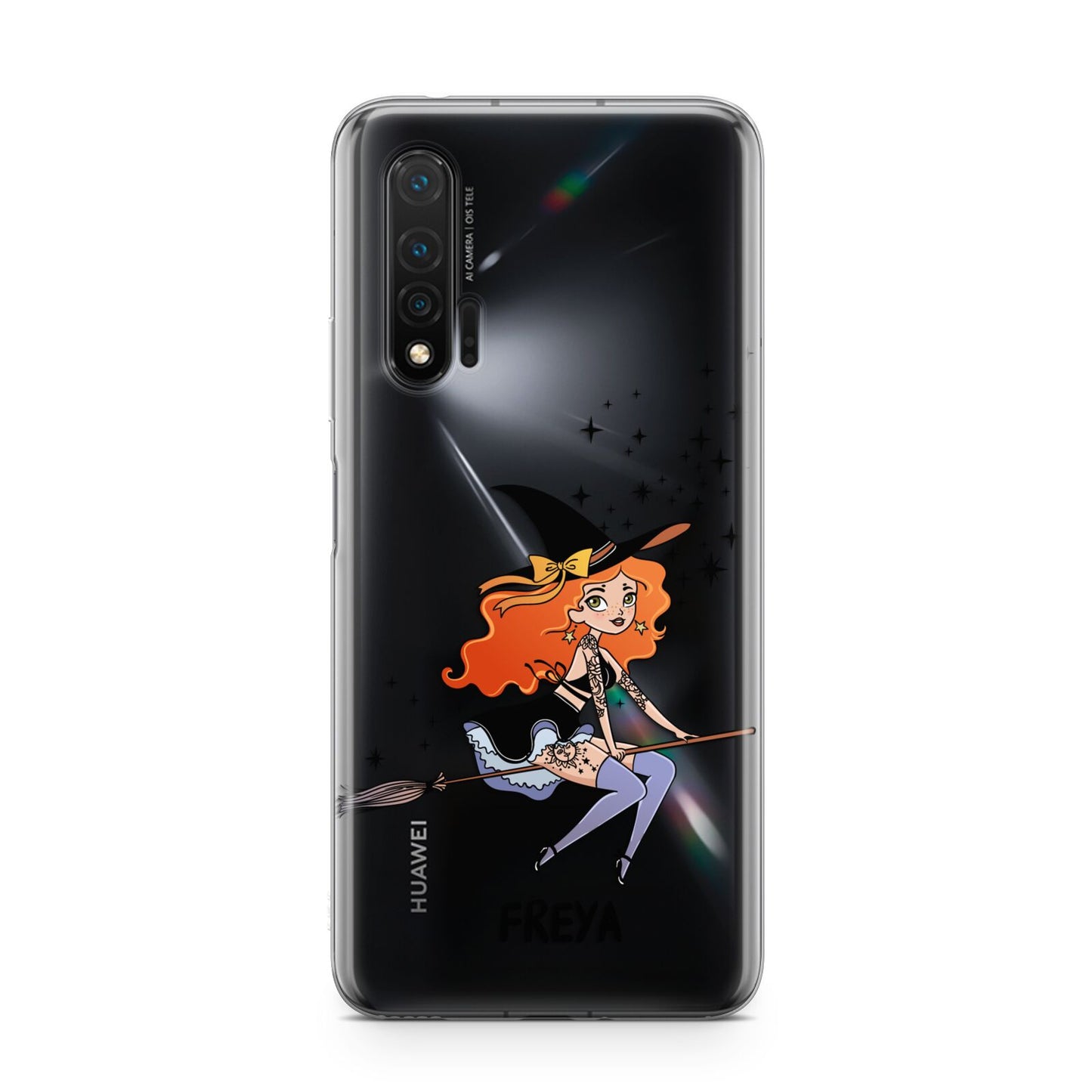 Orange Haired Personalised Witch Huawei Nova 6 Phone Case