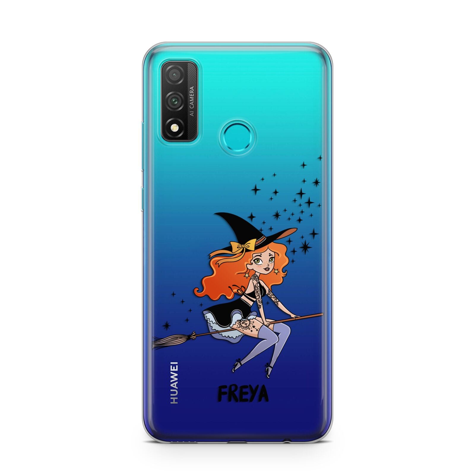 Orange Haired Personalised Witch Huawei P Smart 2020