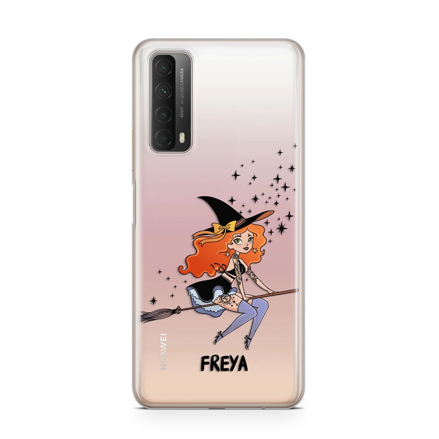 Orange Haired Personalised Witch Huawei P Smart 2021