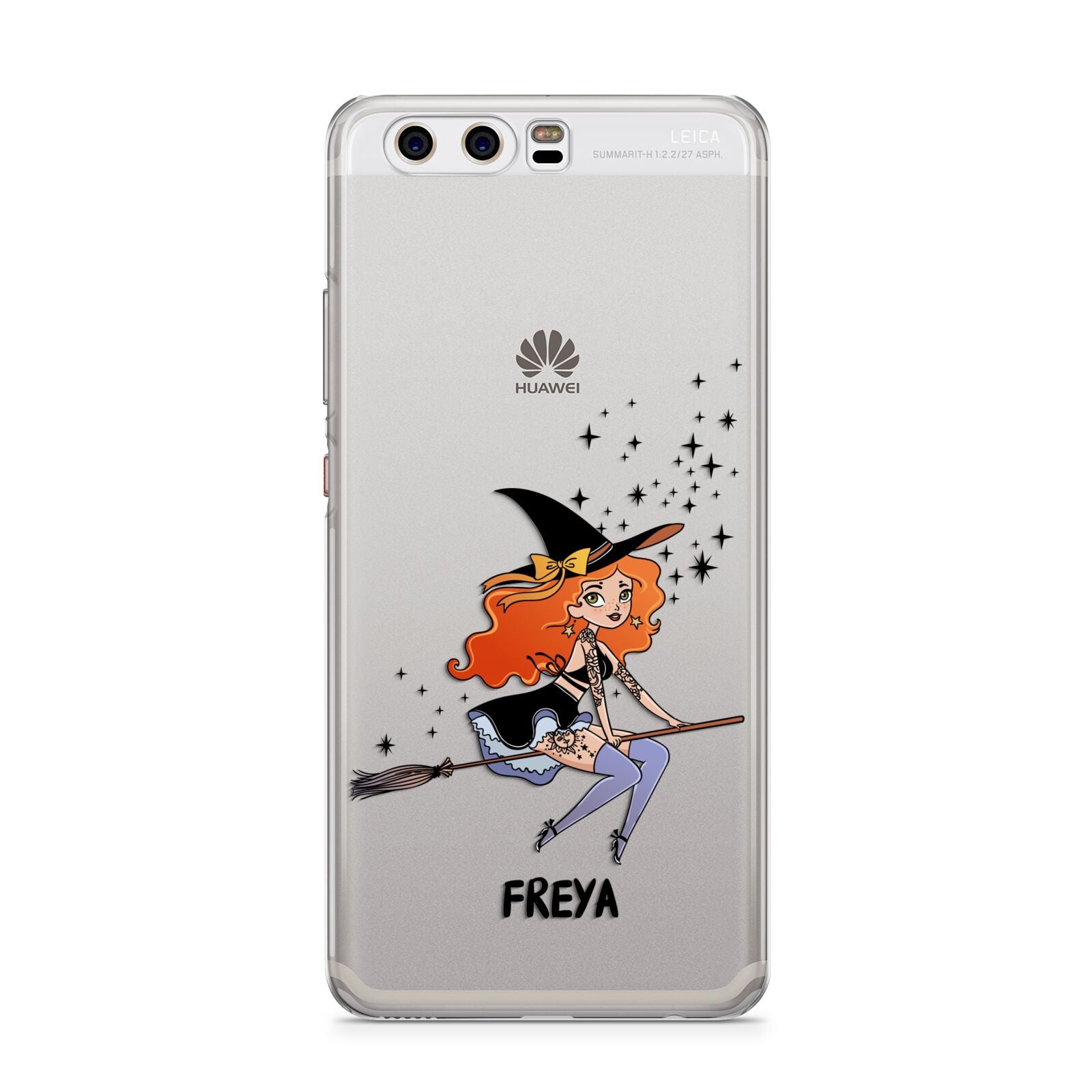 Orange Haired Personalised Witch Huawei P10 Phone Case