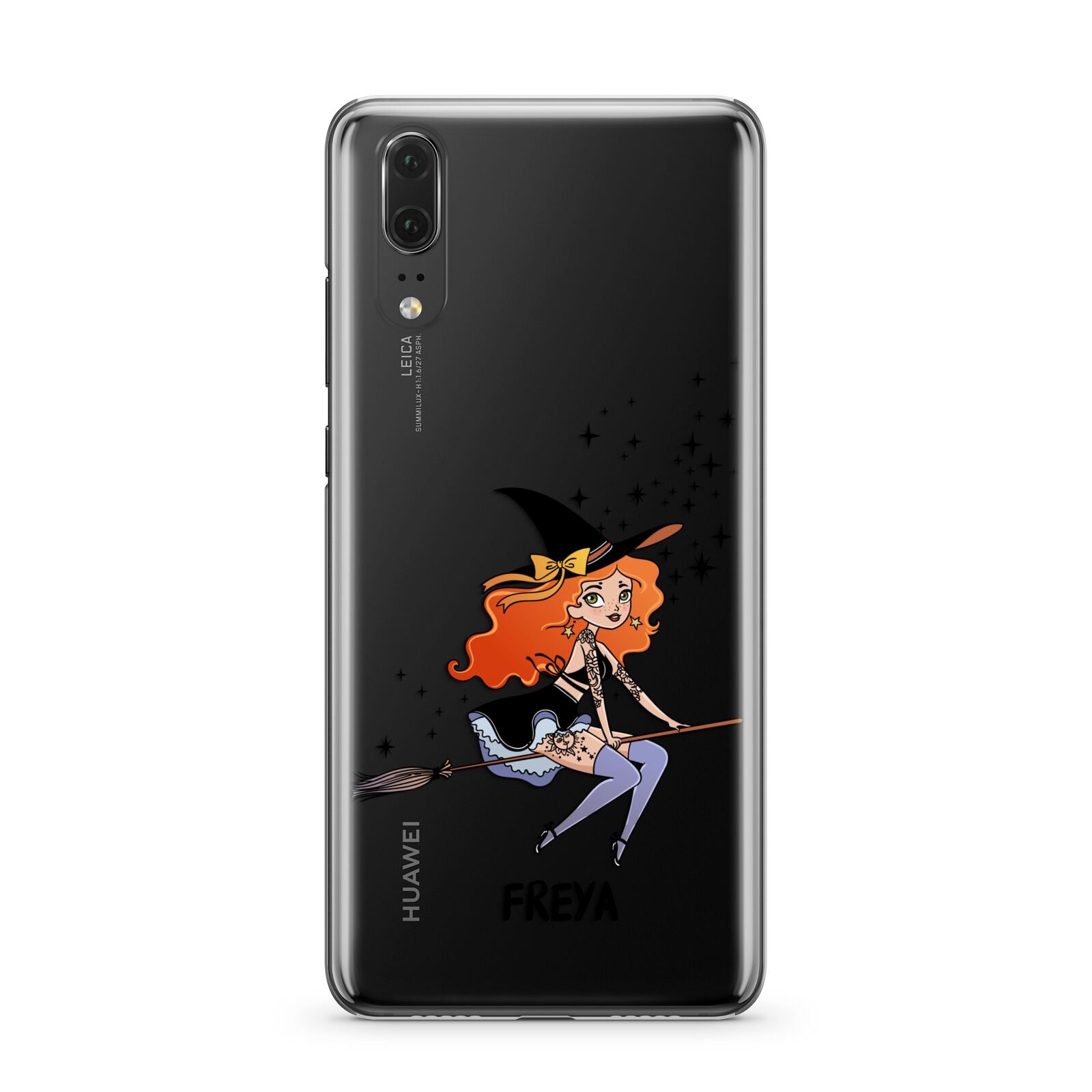 Orange Haired Personalised Witch Huawei P20 Phone Case