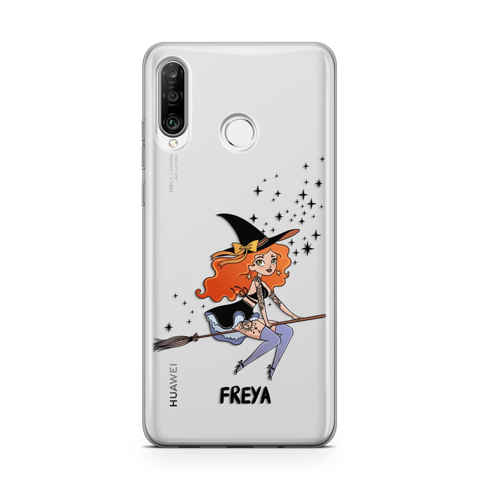 Orange Haired Personalised Witch Huawei P30 Lite Phone Case