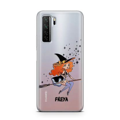 Orange Haired Personalised Witch Huawei P40 Lite 5G Phone Case