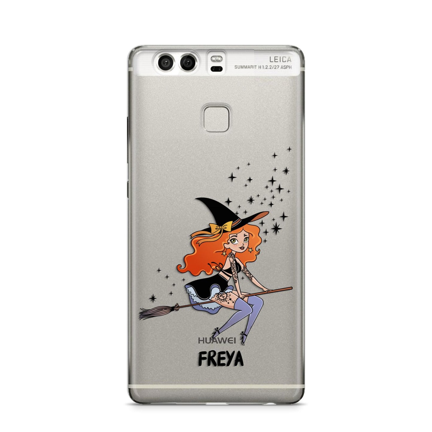 Orange Haired Personalised Witch Huawei P9 Case