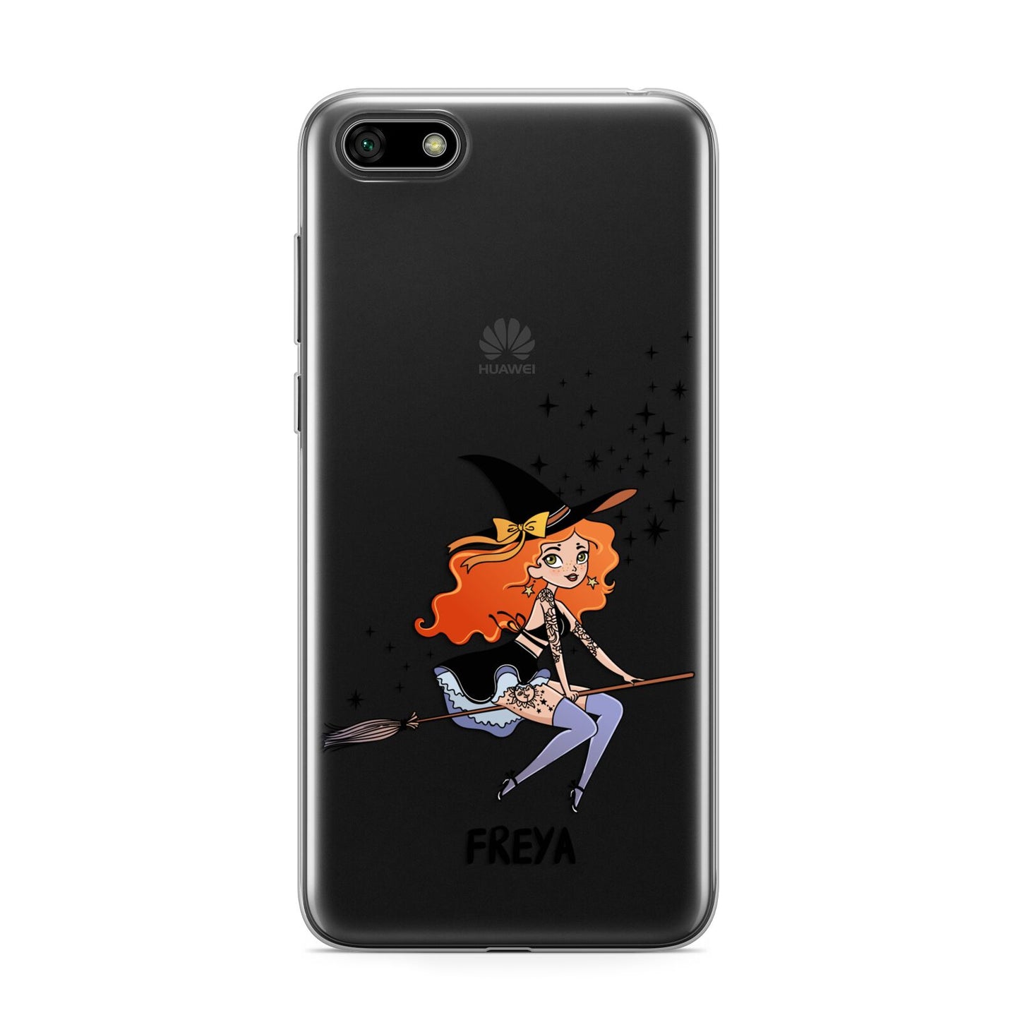 Orange Haired Personalised Witch Huawei Y5 Prime 2018 Phone Case