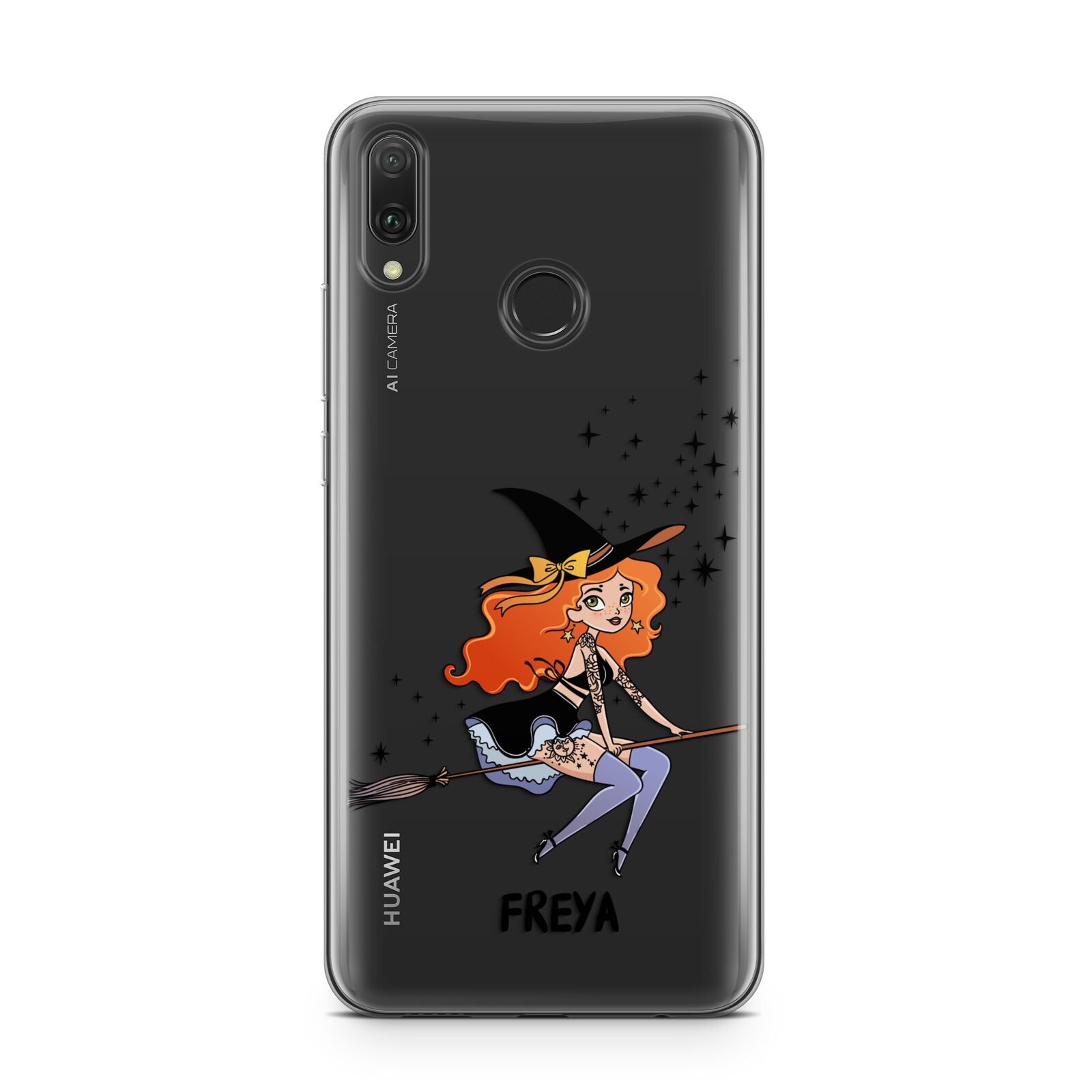 Orange Haired Personalised Witch Huawei Y9 2019