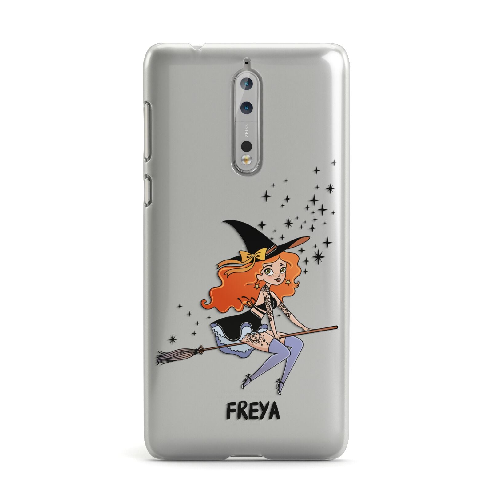 Orange Haired Personalised Witch Nokia Case