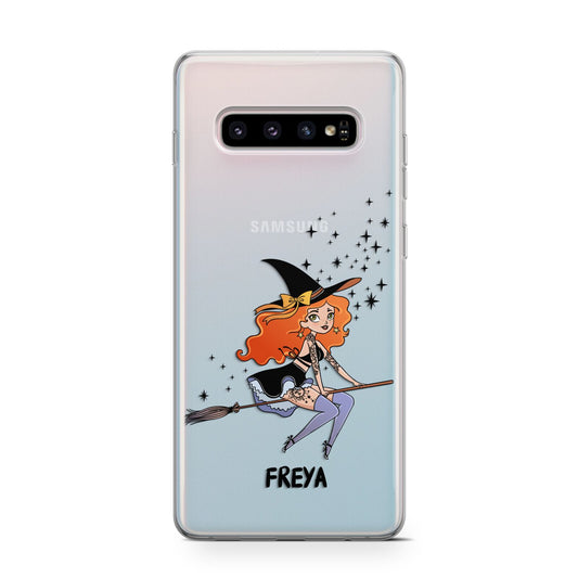 Orange Haired Personalised Witch Protective Samsung Galaxy Case