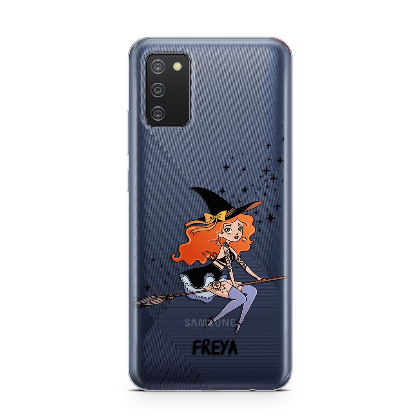 Orange Haired Personalised Witch Samsung A02s Case