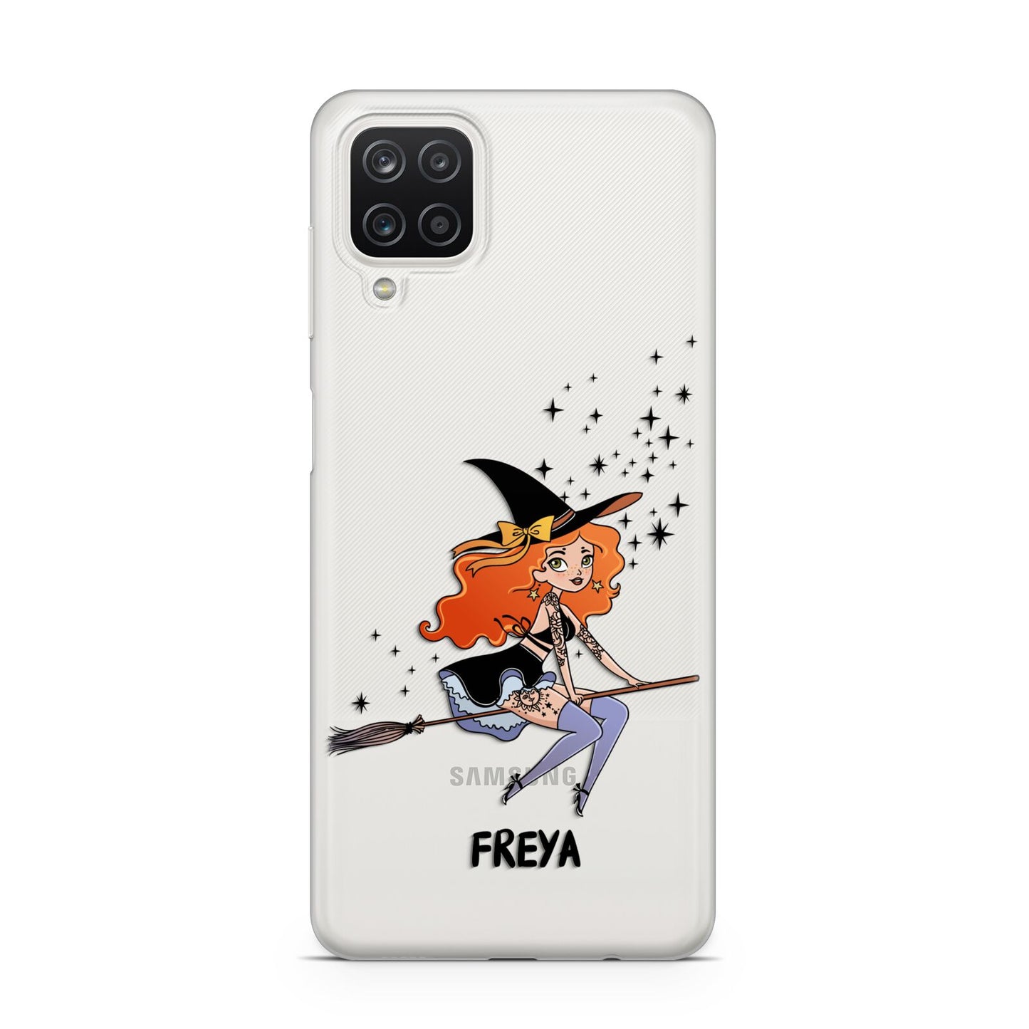 Orange Haired Personalised Witch Samsung A12 Case