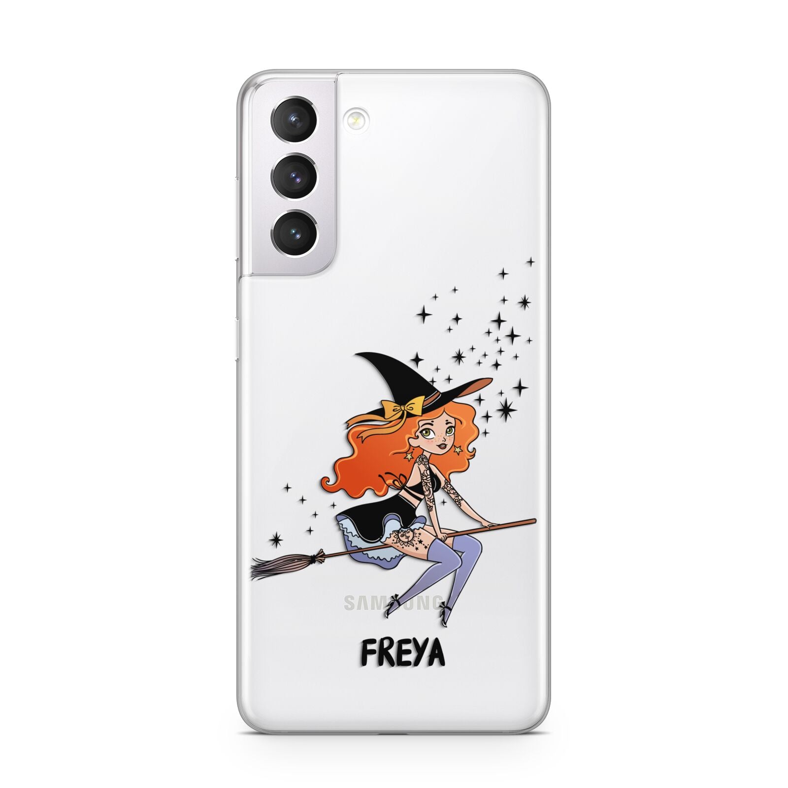 Orange Haired Personalised Witch Samsung S21 Case