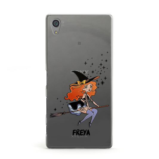 Orange Haired Personalised Witch Sony Xperia Case