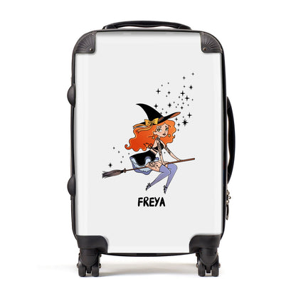 Orange Haired Personalised Witch Suitcase