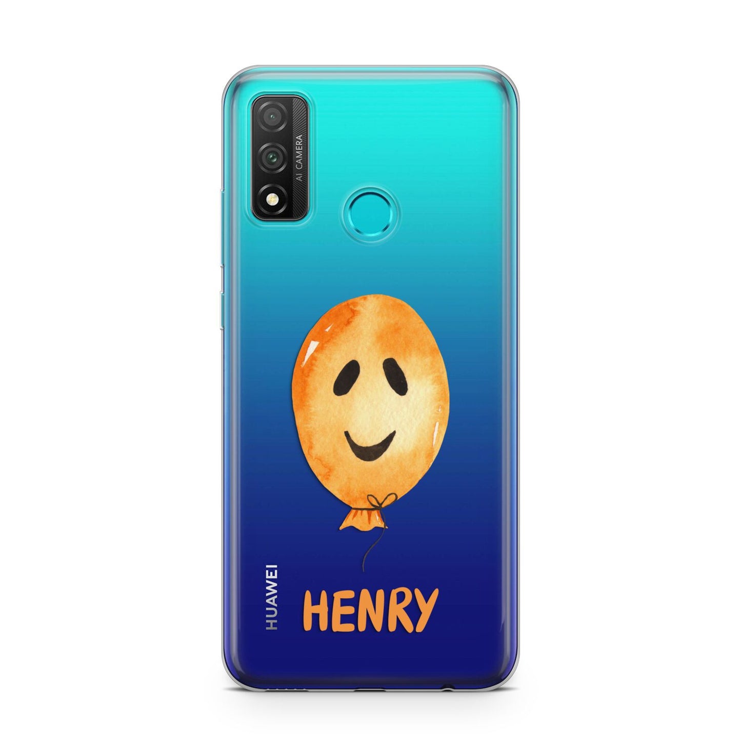 Orange Halloween Balloon Face Huawei P Smart 2020