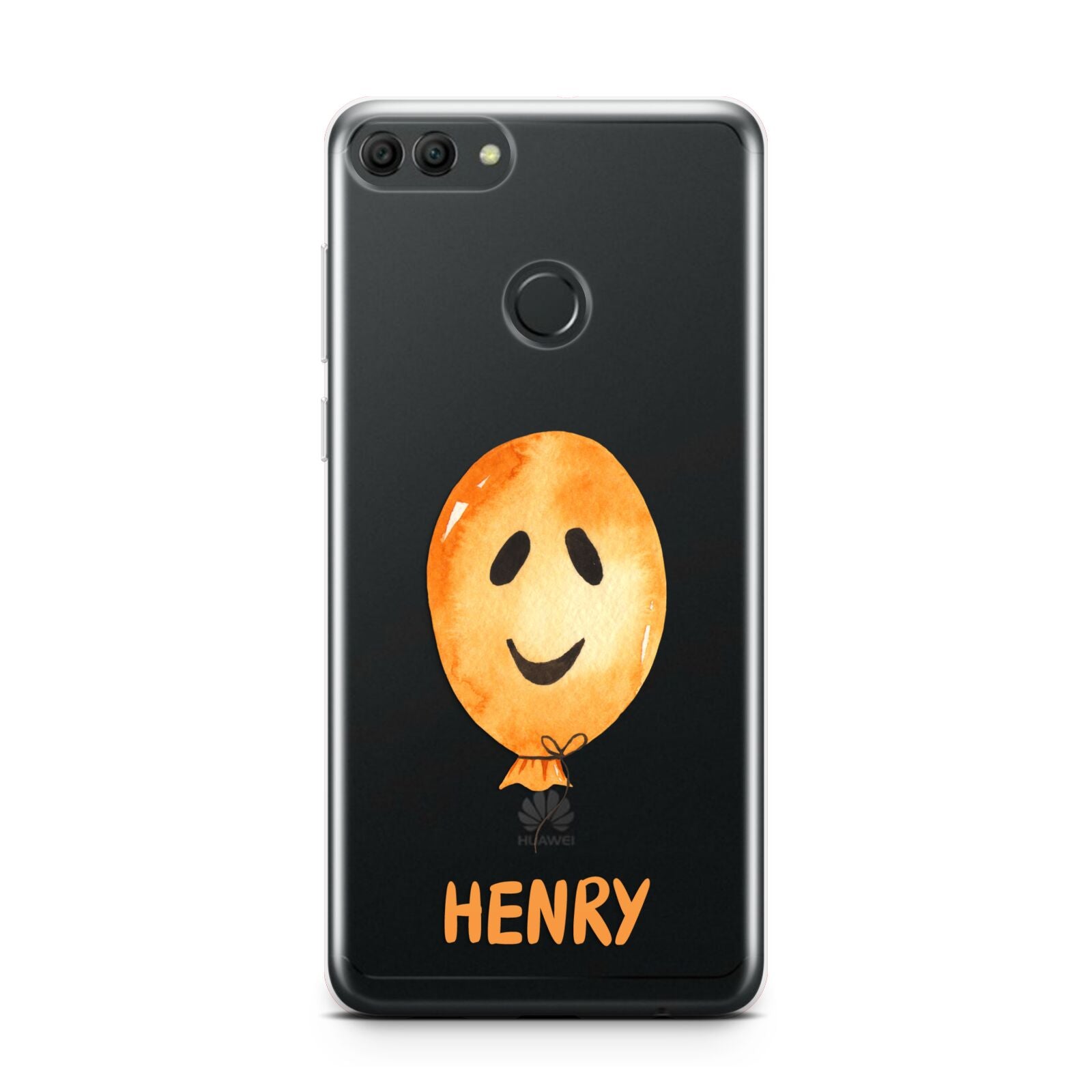 Orange Halloween Balloon Face Huawei Y9 2018