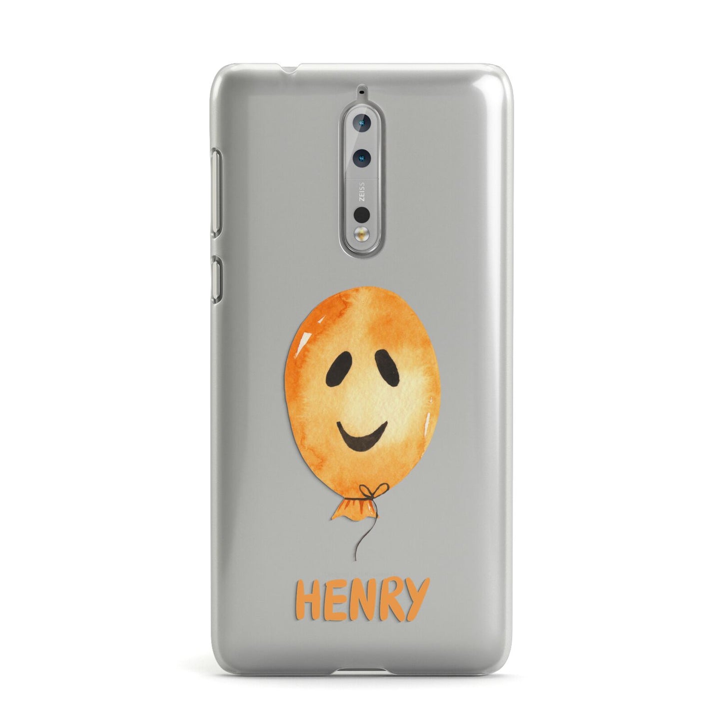 Orange Halloween Balloon Face Nokia Case