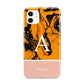 Orange Marble Personalised iPhone 11 3D Tough Case