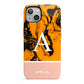 Orange Marble Personalised iPhone 13 Full Wrap 3D Tough Case