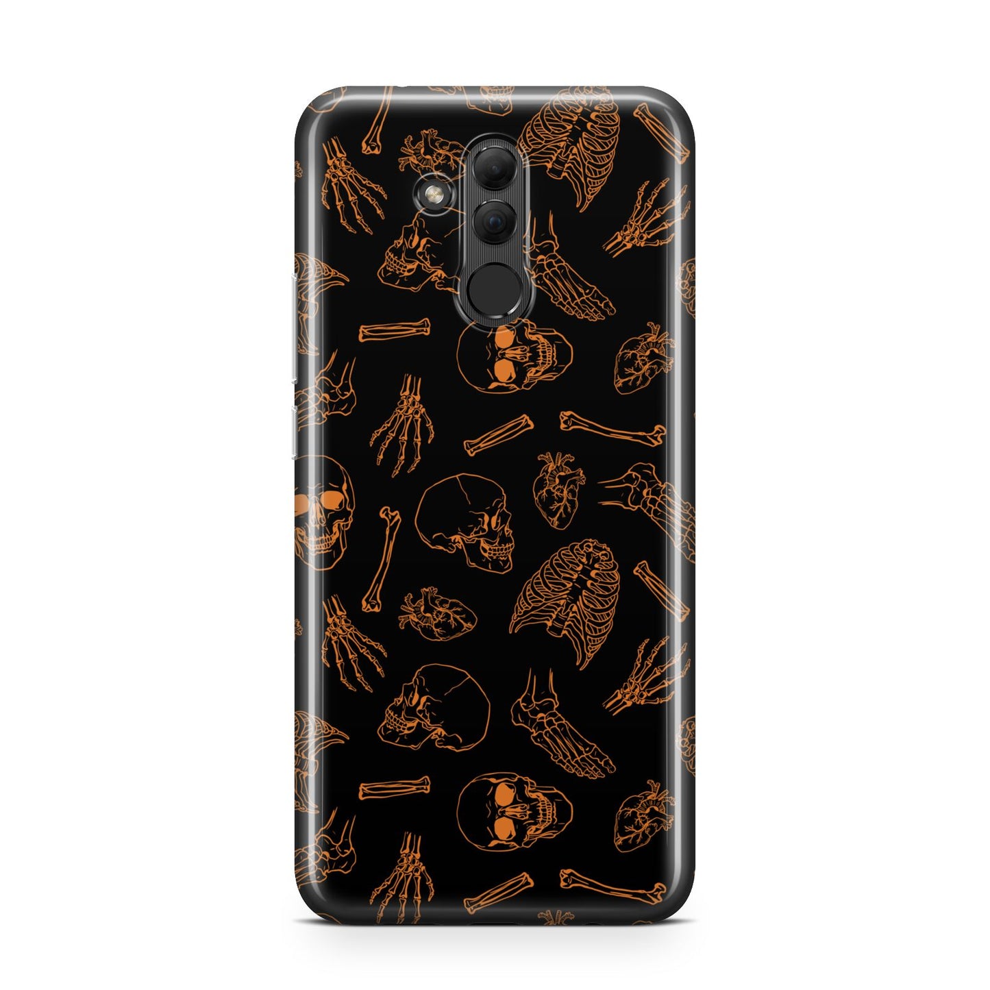 Orange Skeleton Illustrations Huawei Mate 20 Lite