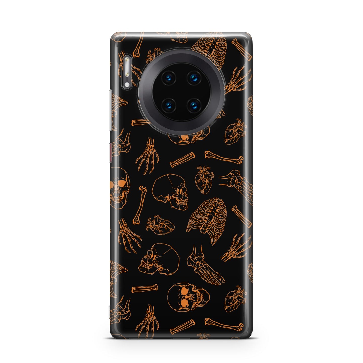 Orange Skeleton Illustrations Huawei Mate 30 Pro Phone Case