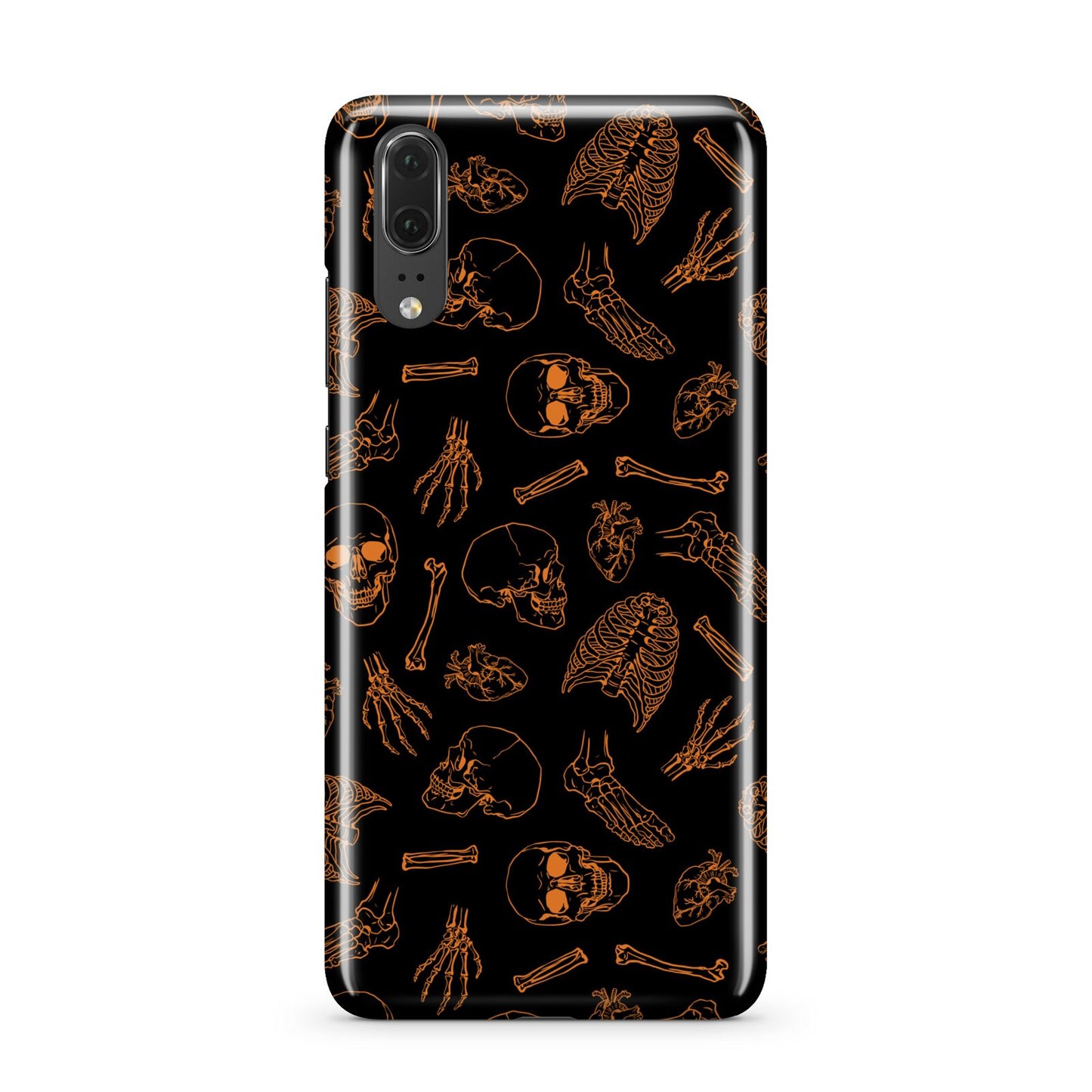 Orange Skeleton Illustrations Huawei P20 Phone Case