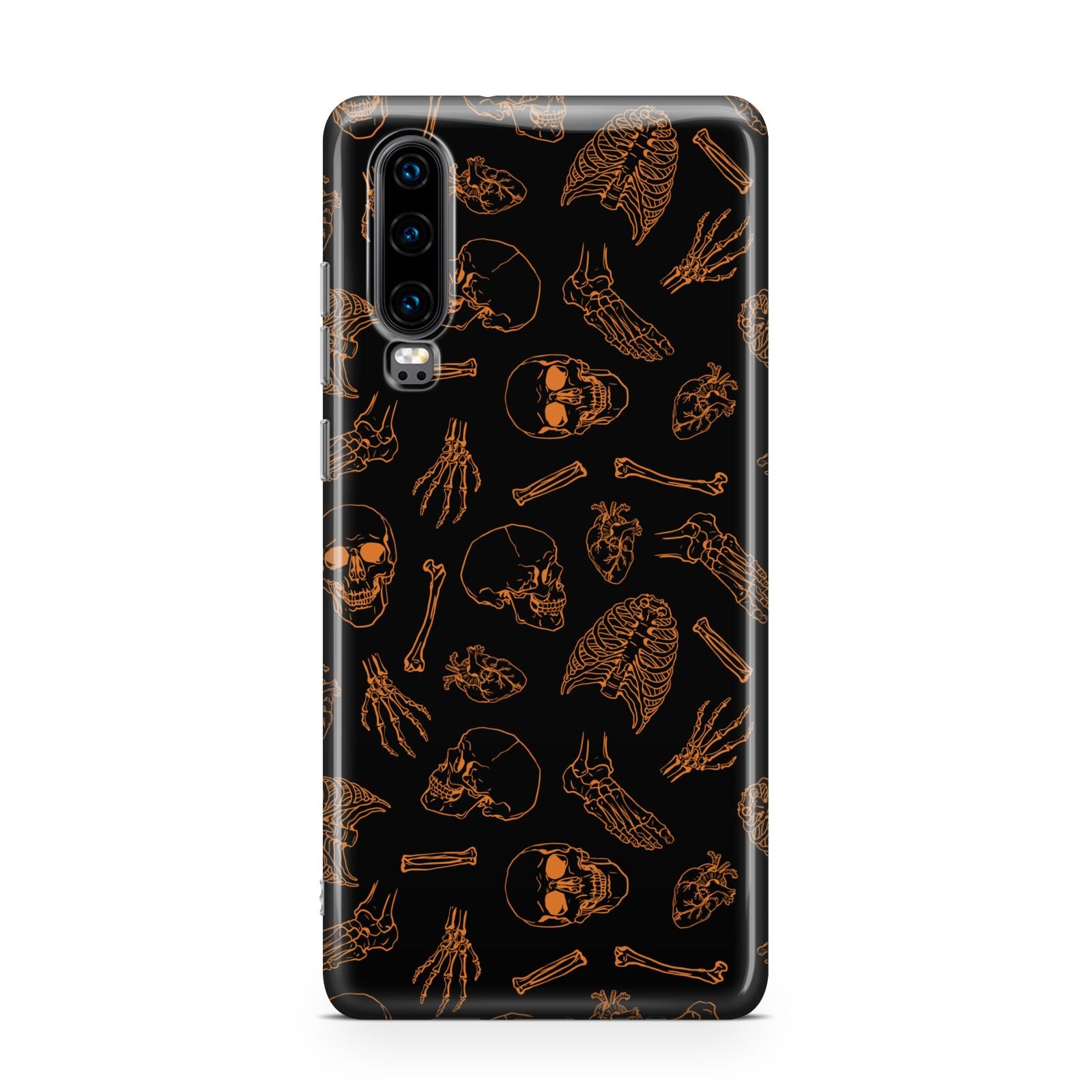 Orange Skeleton Illustrations Huawei P30 Phone Case