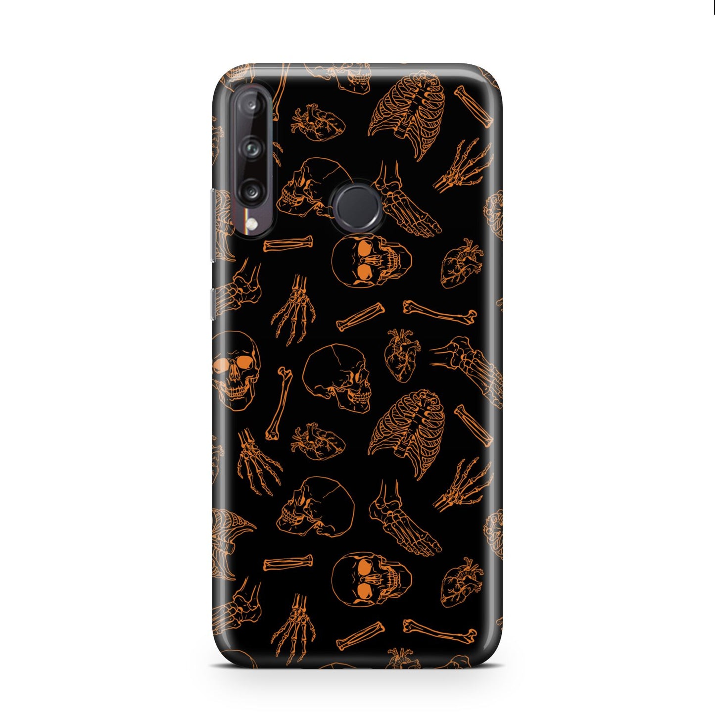 Orange Skeleton Illustrations Huawei P40 Lite E Phone Case