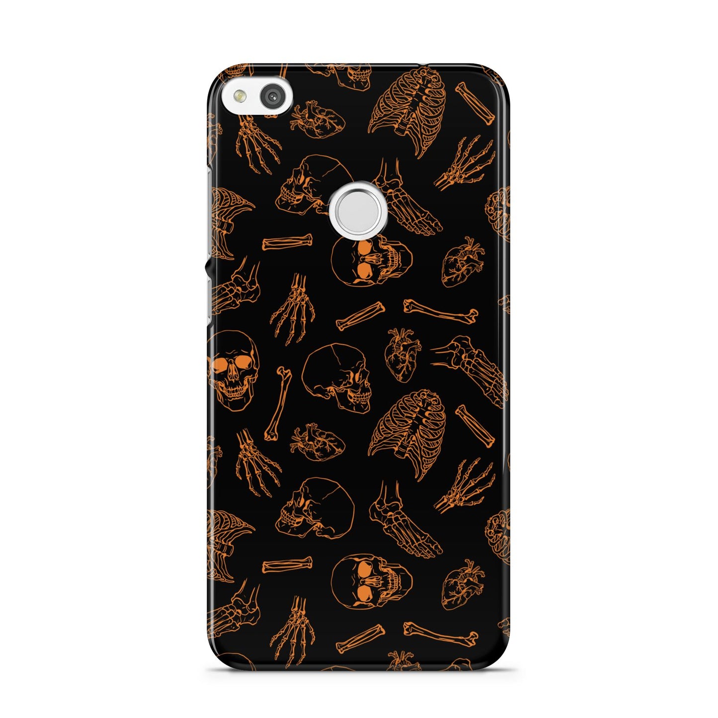 Orange Skeleton Illustrations Huawei P8 Lite Case