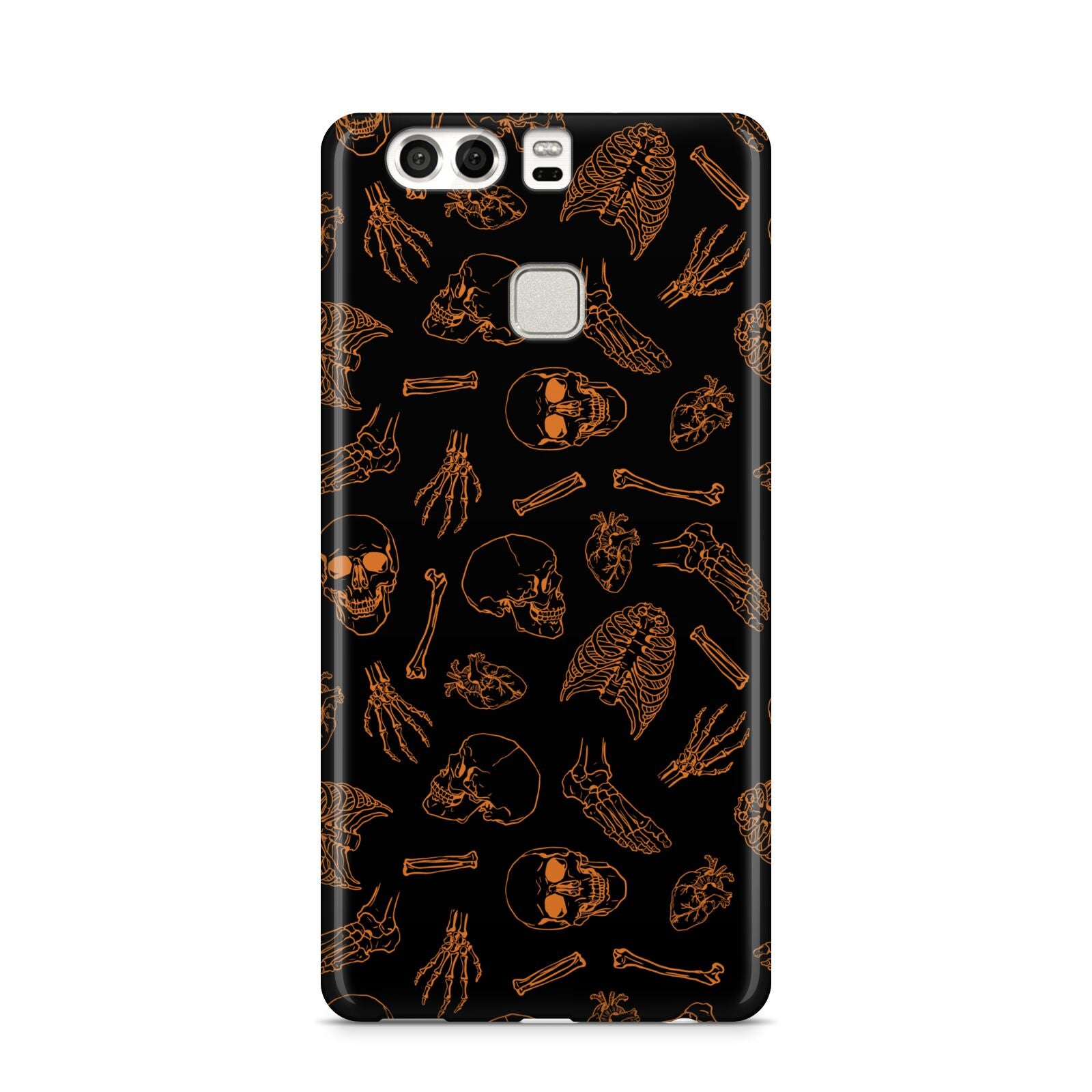 Orange Skeleton Illustrations Huawei P9 Case