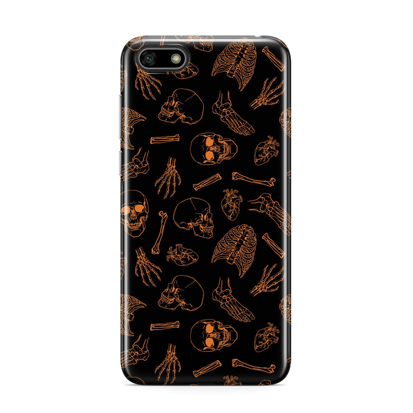 Orange Skeleton Illustrations Huawei Y5 Prime 2018 Phone Case