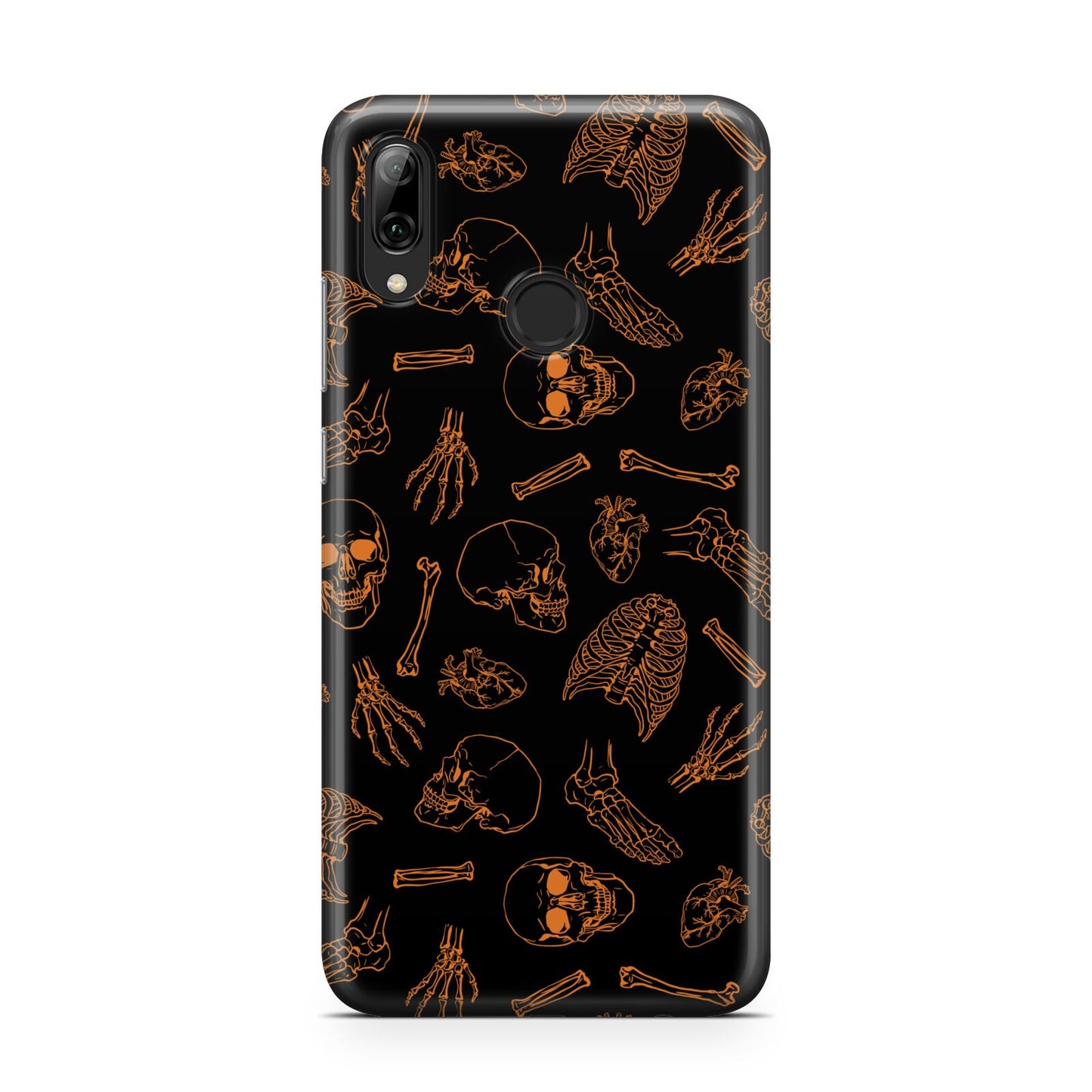 Orange Skeleton Illustrations Huawei Y7 2019