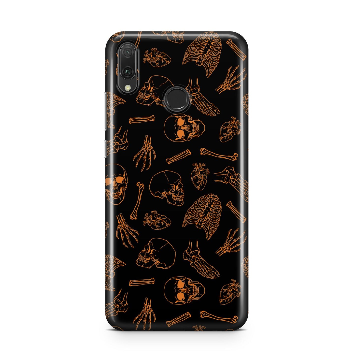 Orange Skeleton Illustrations Huawei Y9 2019