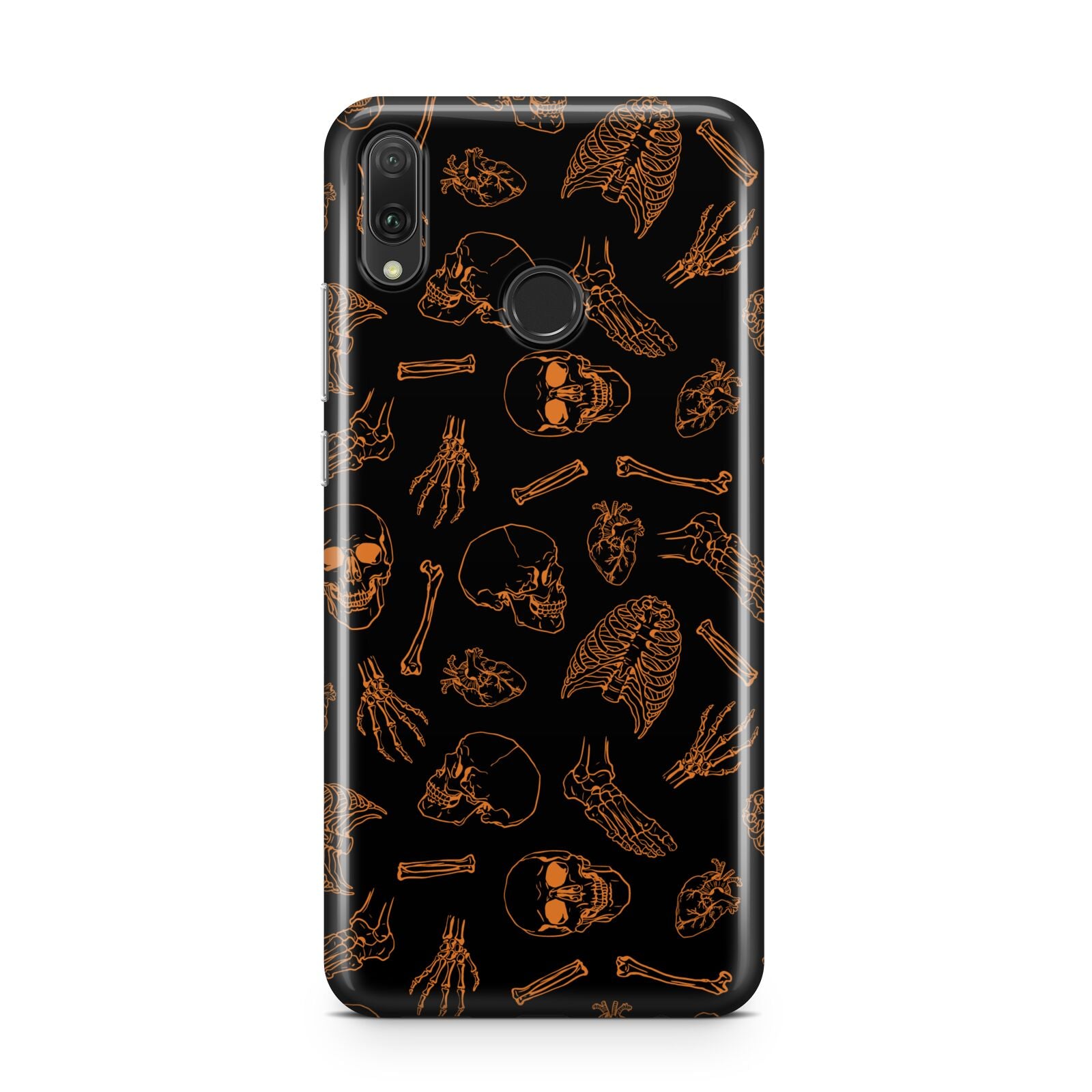 Orange Skeleton Illustrations Huawei Y9 2019